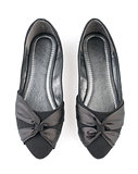 Pair of black casual woman shoes