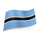 State flag of Botswana.