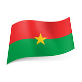 State flag of Burkina Faso.