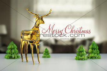 reindeer of glass