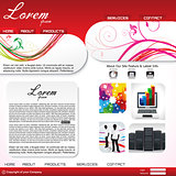 abstract artistic web design template