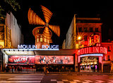 Cabaret Moulin Rouge at Night, Paris, France