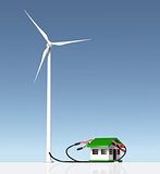 Wind generator supplies a small house