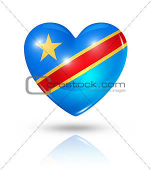 Love Democratic Republic of the Congo, heart flag icon