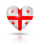 Love Georgia, heart flag icon