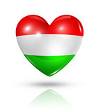 Love Hungary, heart flag icon
