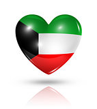 Love Kuwait, heart flag icon