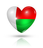 Love Madagascar, heart flag icon