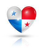 Love Panama, heart flag icon