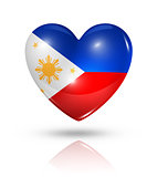 Love Philippines, heart flag icon