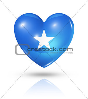 Love Somalia, heart flag icon