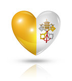 Love Vatican City, heart flag icon