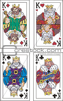 Playing cards. Kings