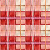 Seamless checkered red and white pattern