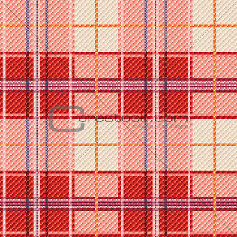 Seamless checkered red and white pattern