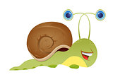 illustration of Cartoon Snail