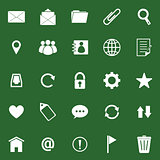 Mail icons on green background