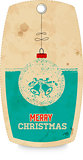 Decorative tag with christmas motif