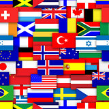 Repeating Flags Background