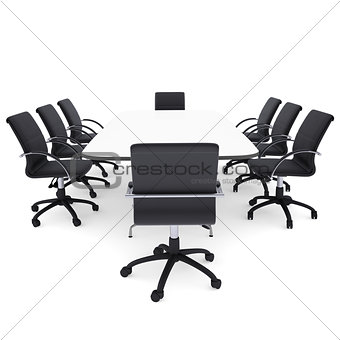 Office chairs and round table