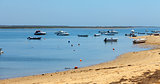 Mooring of boats near the shore