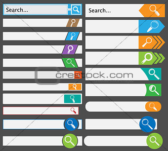 Set of Simple Search Bars