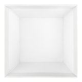 Top view of empty square box
