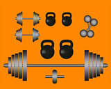 weights barbell dumbbell