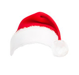 red santa hat. Vector. 