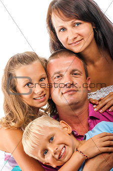 cheerful family