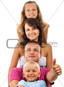 cheerful family