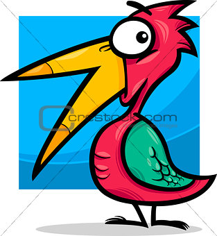 cute little bird cartoon illustration