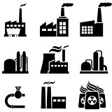 Power plants, factories and industrial buildings