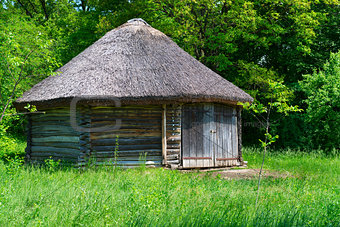 Wooden village storehouse
