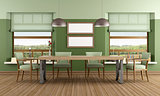 Green Dining room