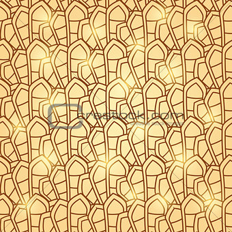 Abstract Brown Geometric Seamless Pattern