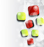 Abstract squares background for your advertise card