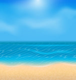 Summer holiday background with sunlight