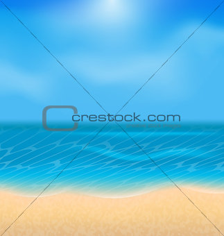 Summer holiday background with sunlight