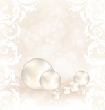 Romantic card with set pearl 