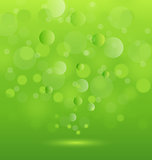 Abstract background green lights