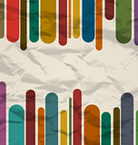 Old striped template, colorful vintage background