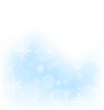 Christmas winter background with snowflakes