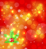 Christmas holiday wallpaper with decoration