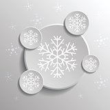 abstract snowflakes
