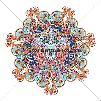 Colorful arabesque ornament for your design