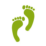 Sketch of green footprint for your design