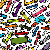 Toy cars collection, seamless pattern for your design