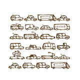 Set of cars collection for your design