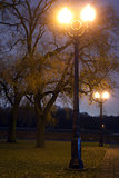 Lanters in Autumn night city